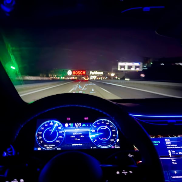 Nachts bei Stuttgart